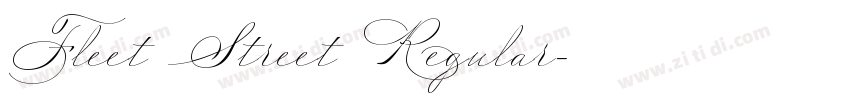 Fleet Street Regular字体转换 Fleet Street Regular字体转换